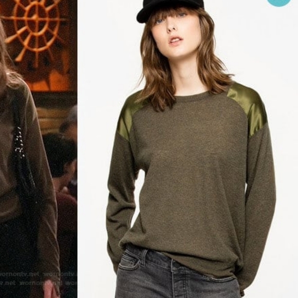 Zadig & Voltaire Kansas Patch Sweater 100% Cashmere Featherweight Green Size XS - Picture 1 of 16